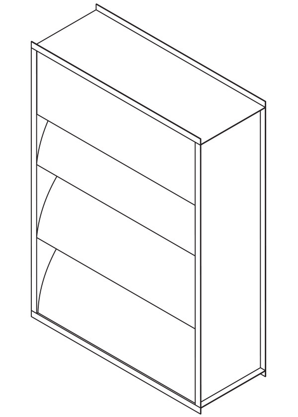 FAA-1245 12" Deep - 45 Degree Insulated Airfoil Blade