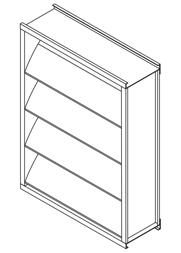 EAA-845 8" Deep - 45 Degree Insulated AIrfoil Blade