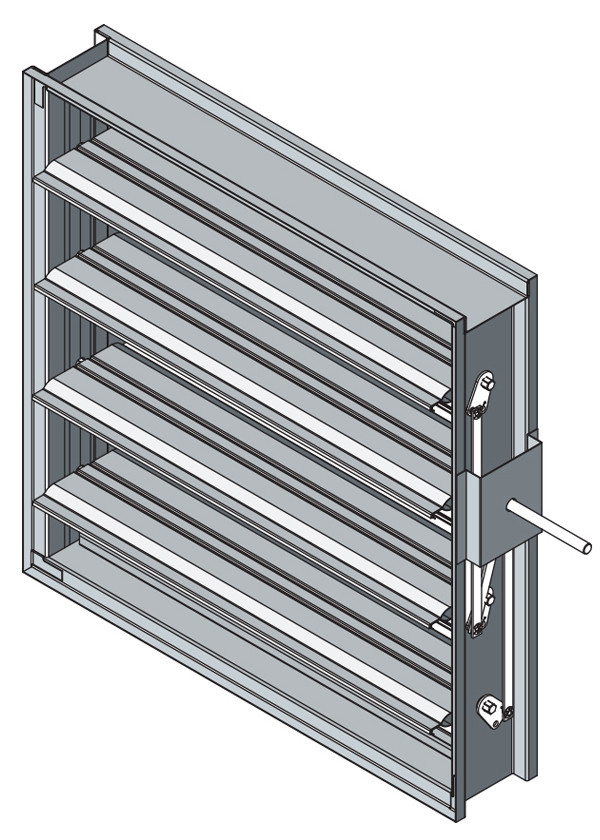 Airfoil Blade - Steel Air Control and Backdraft Dampers