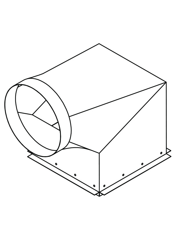 CFD-521-90 90° Plenum