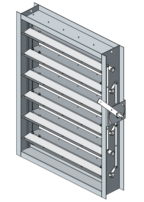 Airfoil Blade - 3/4" Axle Air Control and Backdraft Dampers